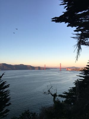View of the Golden Gate Bridge from Lands End